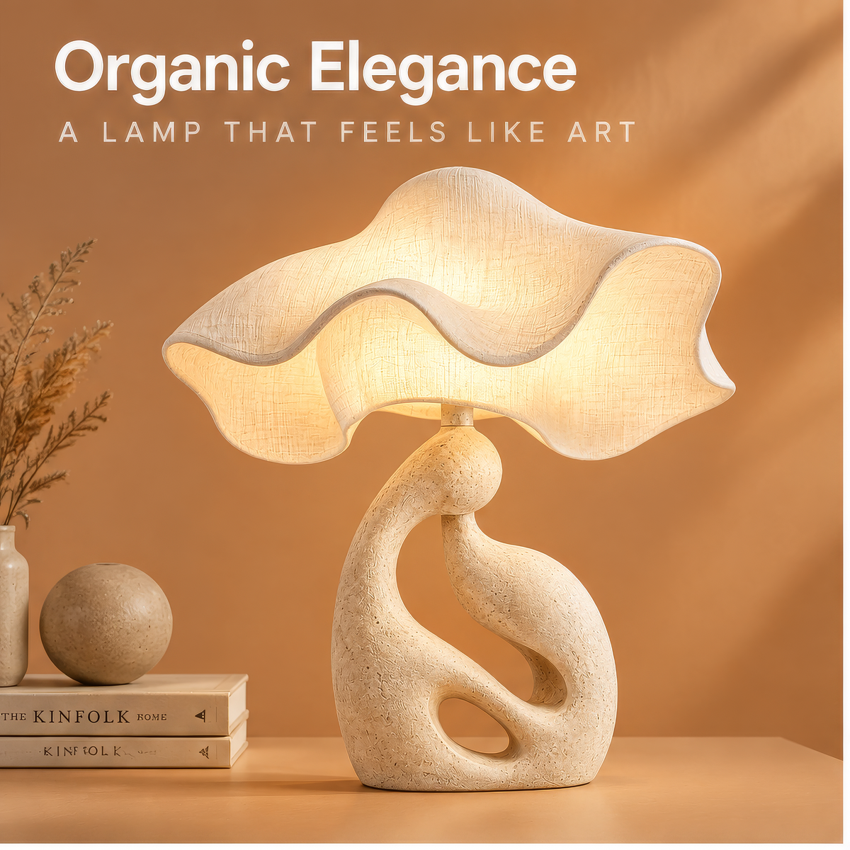 JORVYNOY® Dune Wave Sculptural Table Lamp