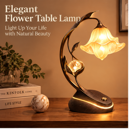 JORVYNOY® Amber Bloom USB Table Lamp