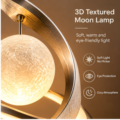 JORVYNOY® Lunar Orbit Sculptural Table Lamp