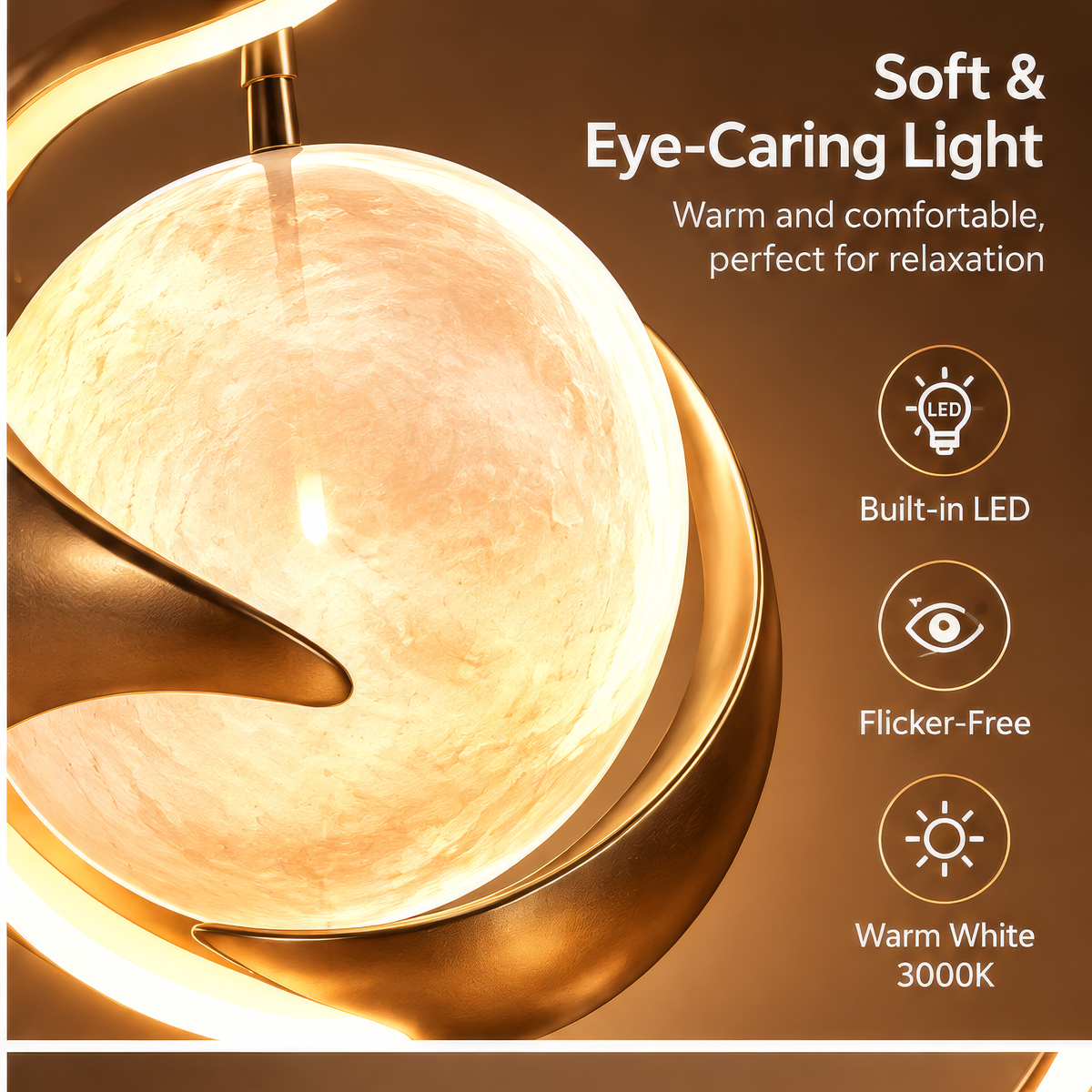 JORVYNOY® Celestial Embrace LED Table Lamp