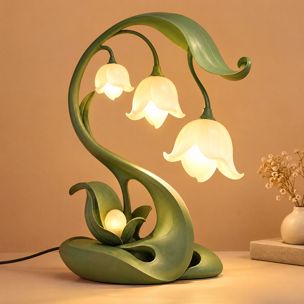 JORVYNOY® Enchanted Bellflower Table Lamp