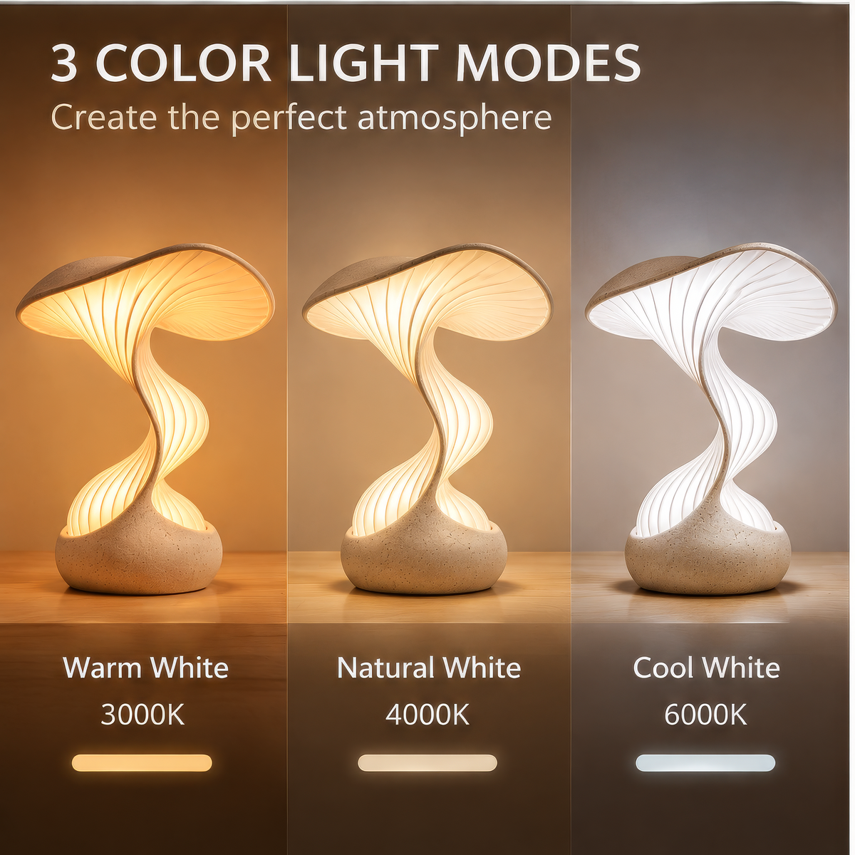 JORVYNOY® Spiral Canopy Table Lamp