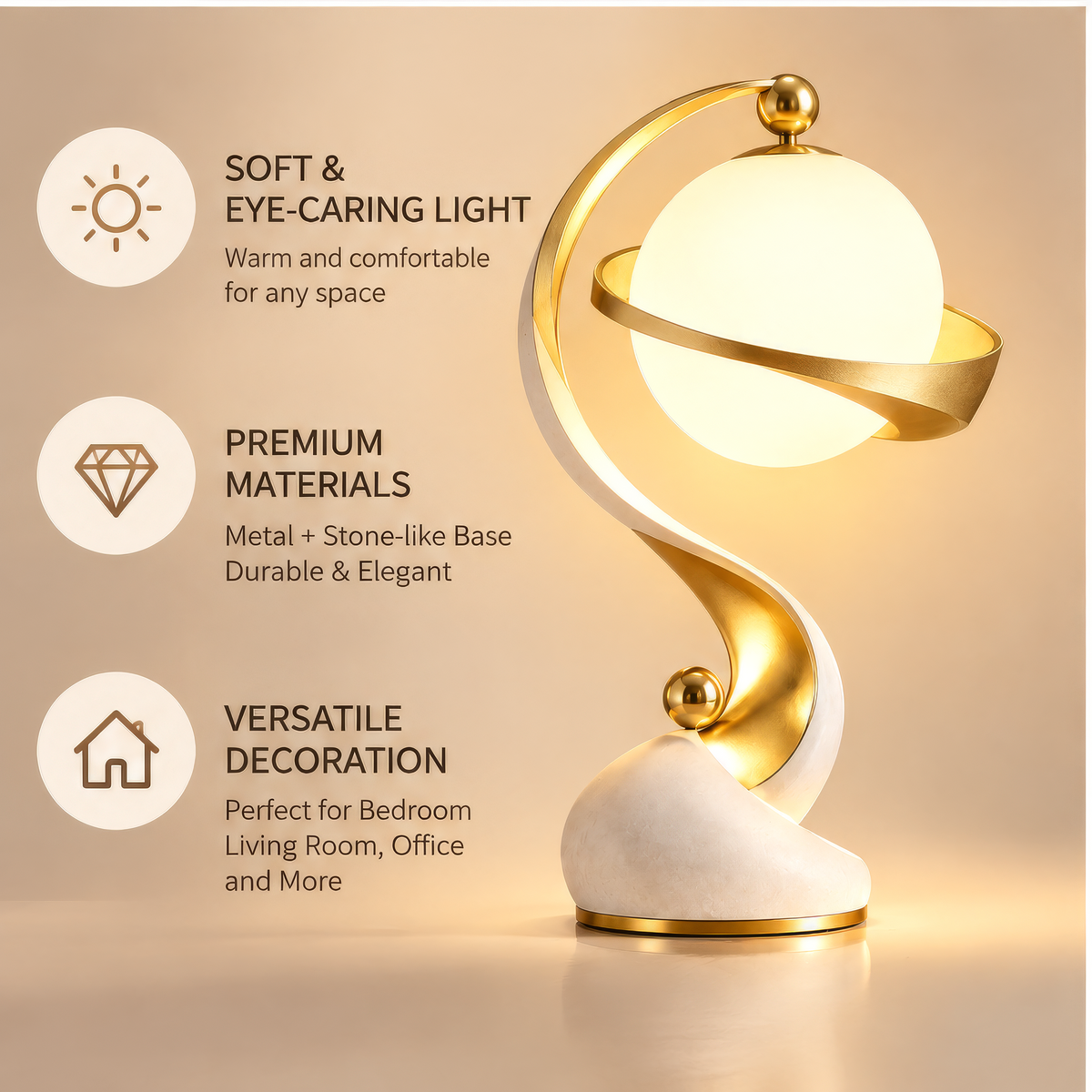 JORVYNOY® Aurelia Orbit Table Lamp