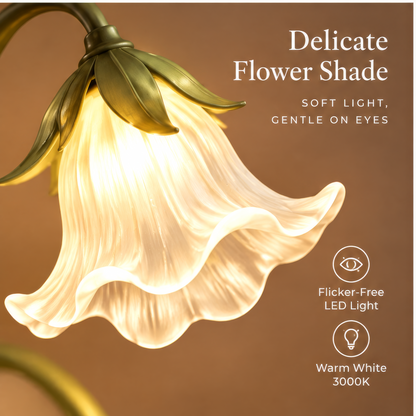JORVYNOY® Lily Cascade Botanical Table Lamp
