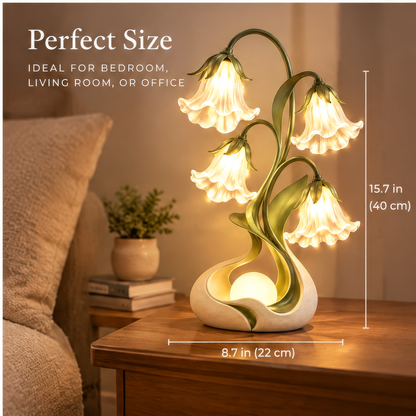 JORVYNOY® Lily Cascade Botanical Table Lamp